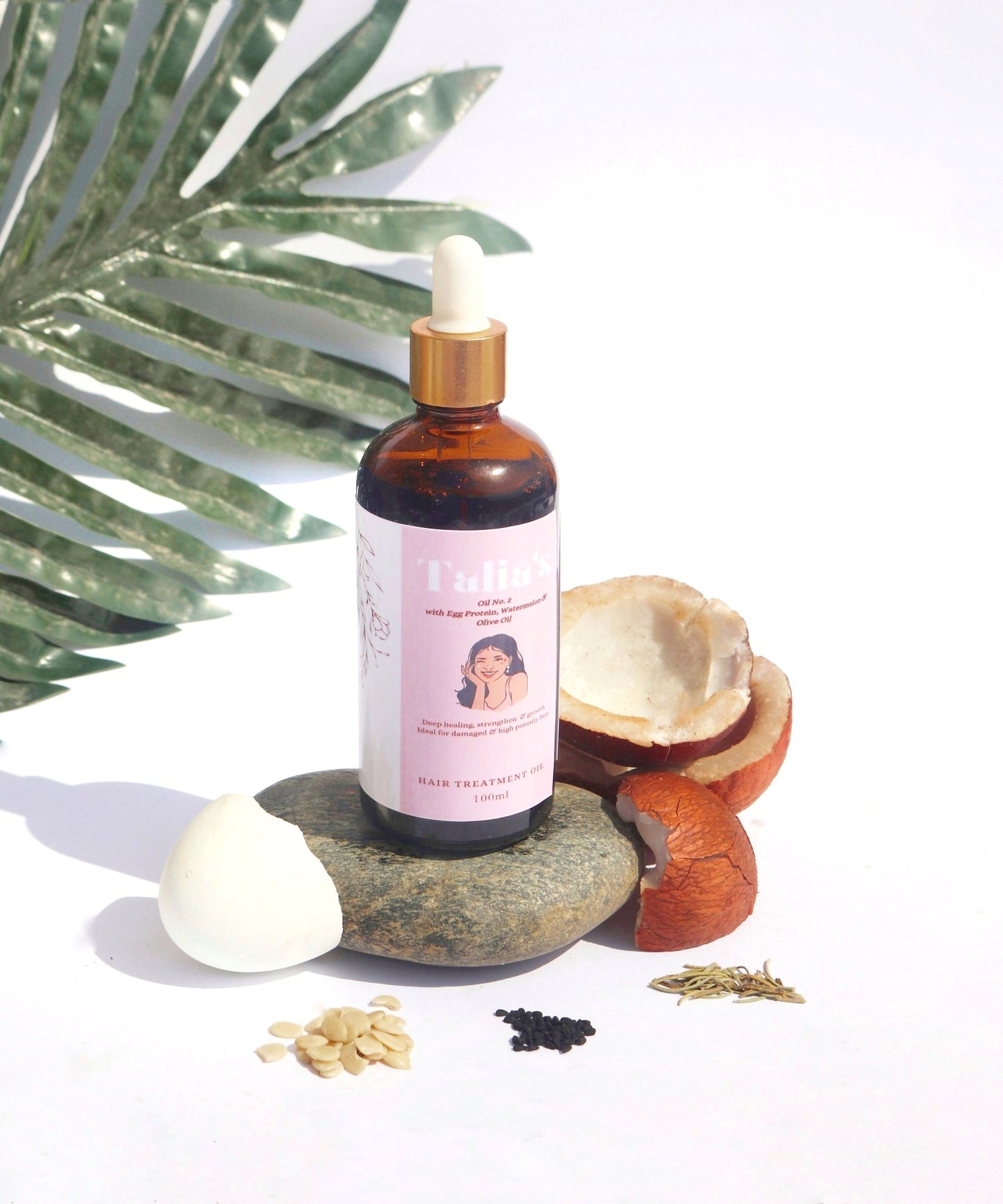 Oil No.2 W/ Egg protein & Olive Oil ( For Processed & Damaged hair)