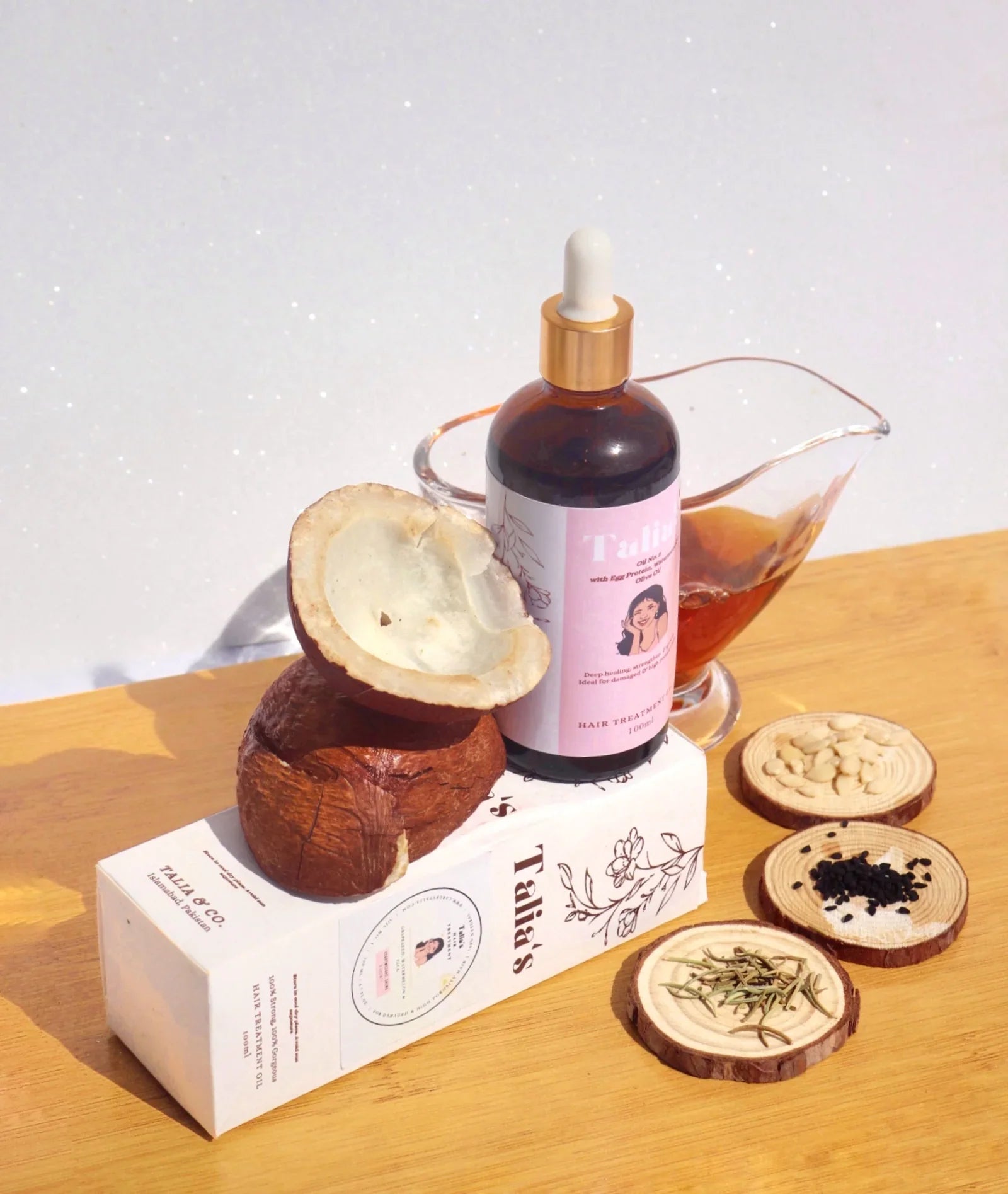 Oil No.2 W/ Egg protein & Olive Oil ( For Processed & Damaged hair)