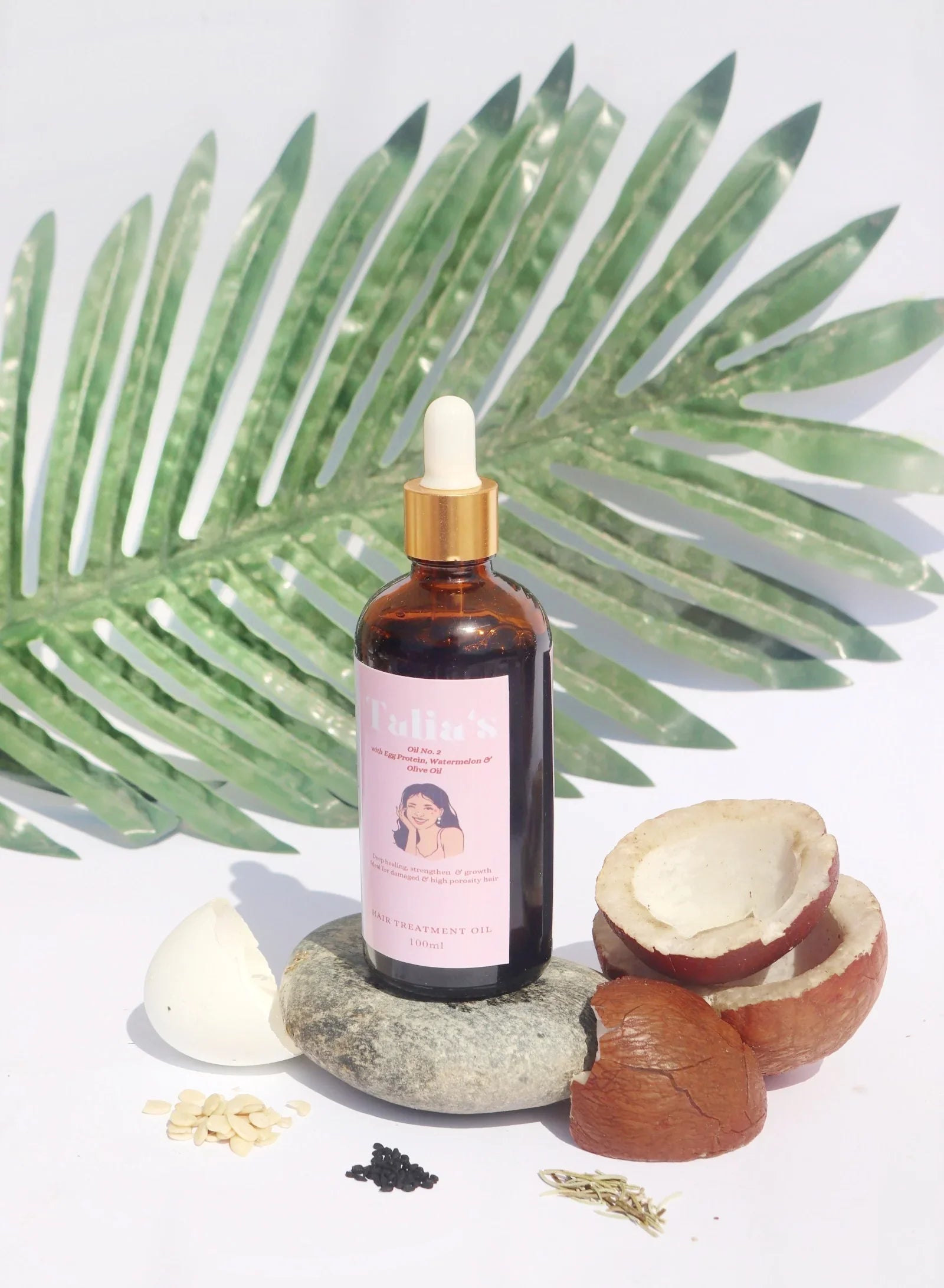 Oil No.2 W/ Egg protein & Olive Oil ( For Processed & Damaged hair)