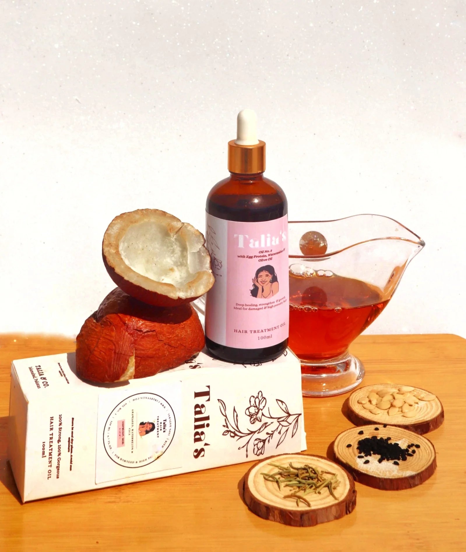 Oil No.2 W/ Egg protein & Olive Oil ( For Processed & Damaged hair)