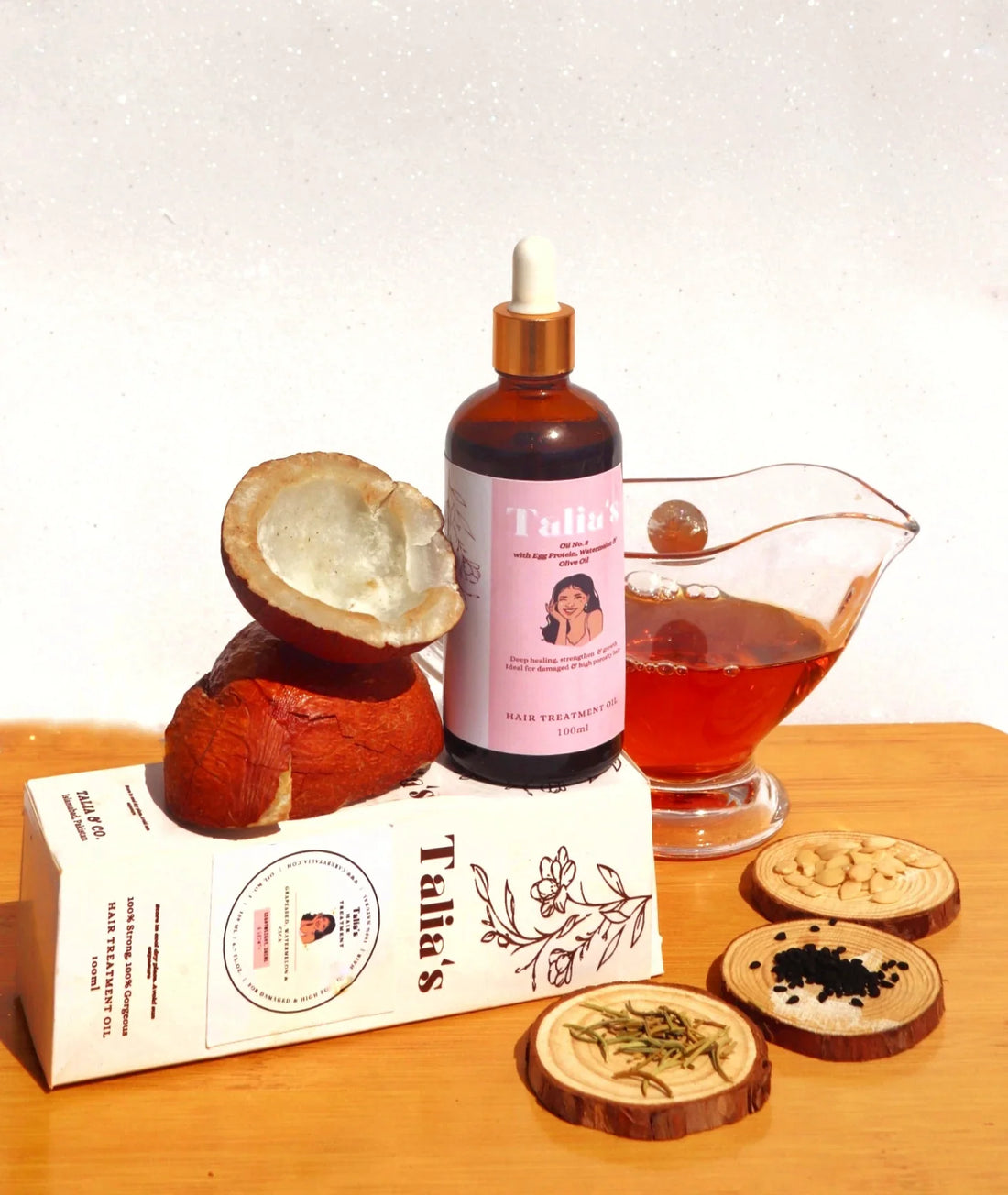 Oil No.2 W/ Egg protein & Olive Oil ( For Processed & Damaged hair)