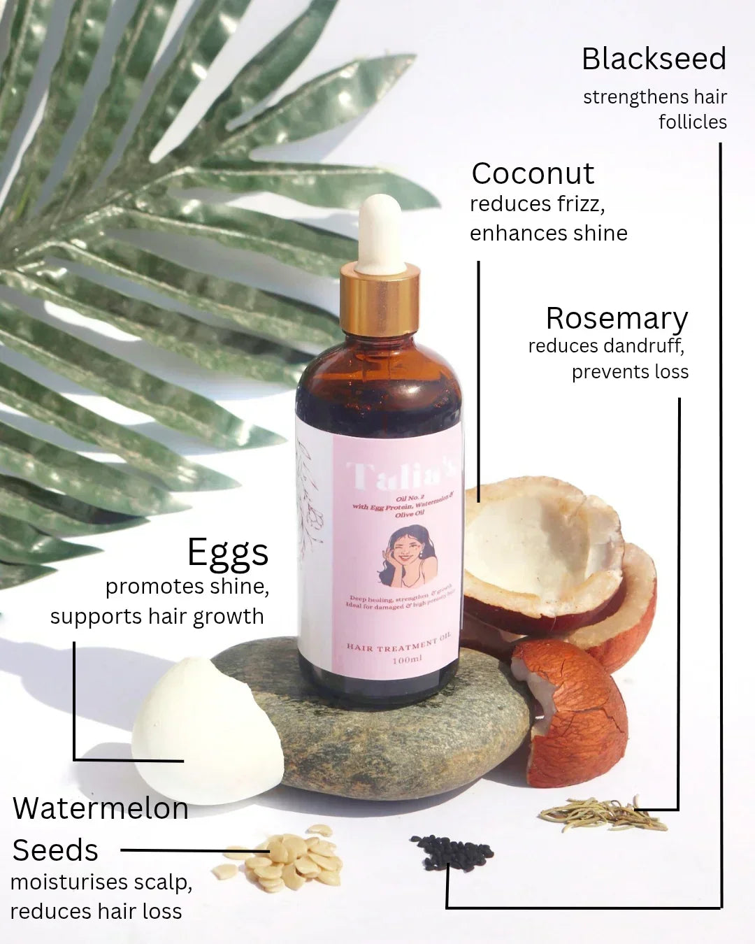 Oil No.2 W/ Egg protein & Olive Oil ( For Processed & Damaged hair)