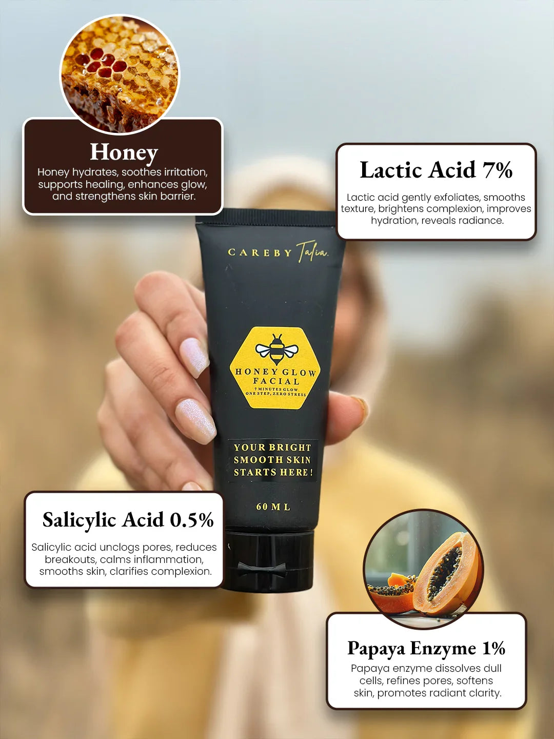 Mask Honey Glow Facial-7 Minutes Glass Skin